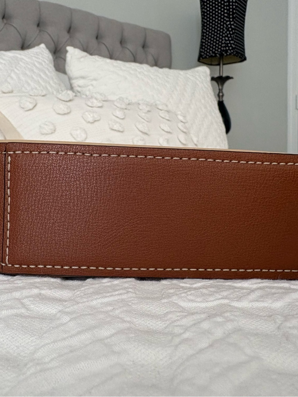 Marc Jacobs Beige and Brown Leather Crossbody Saddle Bag - Picture 8 of 16